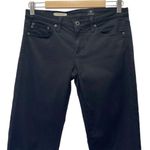 AG Adriano Goldschmied The Stevie Slim Straight Sateen Jeans in Black Size 27 Photo 2