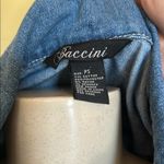 Baccini Blue Denim Jacket with Faded Distressed Style Photo 1