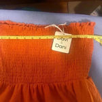 Davi & Dani NWT  Orange Smocked Strapless Dress Photo 4