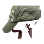 BIRDS" distressed dad hat, a baseball cap Green Photo 3