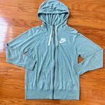 Nike NWOT women Teal ultra soft Full-Zip Hoodie Photo 0