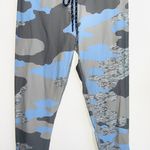 Aerie Gray & Blue Camo Print Mid-rise Drawstring 7/8 Leggings Photo 4