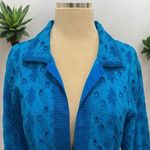 Free People Chico’s Eyelet Lace Embroidered Open Front Cardigan Jacket Size 2 Photo 1