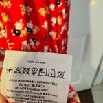 Faithfull the Brand Ari Midi Dress Jasmine Red | Size XS Photo 9