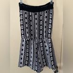 Final Touch  black & white strapless romper - size small Photo 4