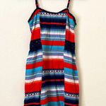 Mossimo Supply Co Red & Blue Print Dress Photo 0