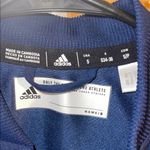 Adidas Blue Zip Jacket with Ribbed Cuffs Photo 1