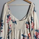 Free People Francesca Floral Print Mini Dress Women's Medium Warm Ivory Boho NWT Photo 11
