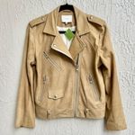 IRO Long Sleeve Suede 100% Lamb Leather Adila Jacket Tan Women's Size FR 40/US 8 Photo 1