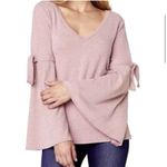 Jack by BB Dakota JACK BB Dakota Knit Sweater, Bell Sleeves, Pink, Size XS Photo 4
