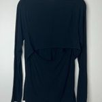 Under Armour Black Flowy Open Back Long Sleeve Workout Top, Size Small Photo 1