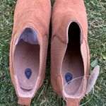 Caslon Willa Tan Suede Wedge Ankle Bootie NEW Womens 10 Water Resistant 3" Heel Photo 4