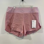 Athleta  Run With It Textured Short 3.5" Pink Womens 1x NWT Activewear Athletic Photo 0