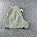 Karen Kane NWT Womens Size 16 Beige 100% Linen Pleated High Waist Shorts Vintage Photo 9