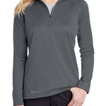 Eddie Bauer Smooth Fleece 1/2 Zip Pullover Gray Women’s M NWT BASE LAYER GORP Photo 0