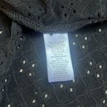 cupio  Short Sleeve Sweater Black See Through Open & Loose Knit SMALL NWT #104 Photo 9