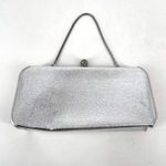 Vintage Rulo Creations Women's Shimmer Clutch Handbag Evening Bag Silver Small Photo 1
