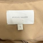 Brochu Walker Sahara Beige Fia Belted Button Up Short Sleeve V Neck Dress Large Photo 8