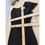 Willow Glenn Women Dress Black 4P Cap Sleeve Rushed Clueless Preppy Academia Photo 8