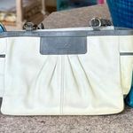 Coach  White Gray Gallery‎ Leather Tote Bag One Size Photo 0