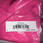 The Drop Ana Slip Dress Hot Pink Satin Midi V Neck Spaghetti Straps Size S Photo 4