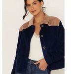Idyllwind  by Miranda Lambert Corduroy Jacket -Blue & Beige Size Large Western Photo 8