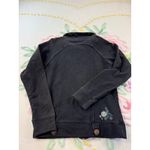 Element Black Full Zip Jacket Floral Embellished XLarge Womens Size XL Photo 1