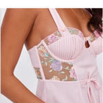 For Love & Lemons  Pastel Rose Dress Slip Romantic Pink Cottagecore Size XL Photo 2