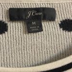 J.Crew black label black white polka dots crewneck sweater cotton Medium Photo 5
