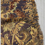 ICE Tapestry Brocade Jacket Size 12 Fringe Gold Navy Baroque Jeweled Buttons Photo 7