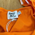 Princess Polly  Becca Long Sleeve Crop Top in Orange Curve Photo 3