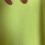 Teddy Fresh  Hoodie Womens XL Highlighter Neon Yellow Cropped‎ 100% Cotton Beaded Photo 4