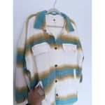 Free People  Ruby West Coast Oversized Shacket XL Western Stripe Cozy Indie Boho Photo 9