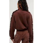 Free People  More Romance Top NWT XS Cocoa Photo 1