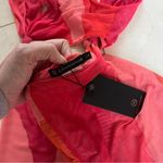 Vix NWT $218 Hambla Thuly Coverup Vibrant Red Sheer Jumpsuit Pink Size L Photo 2