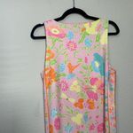 Gretchen Scott Jersey Slick Maxi Dress Birds & The Bees Bloomcore Floral Large Pink Photo 8