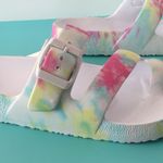 Tie Dye Sandals, Size 9 White Photo 0