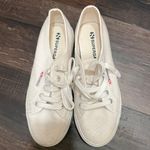 Superga White Canvas Platform - Free Shipping Photo 0