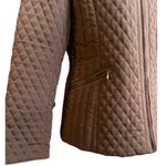 Esprit waterproof brown hooded quilted zip up jacket , M Photo 1