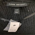 Lane Bryant Black sequin open cardigan sweater Photo 4