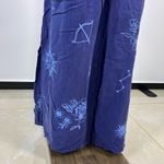 Johnny Was NWOT  Wide Leg Embroidered Floral Pants Size XL Blue Elastic waist Photo 5