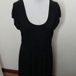 AB Studio black short sleeve dress size med/ large Photo 2