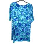 Knot Responsible Shift Dress Coverup Coco Bay Turtle Beach Cruise Travel Blue Size L Photo 1