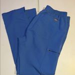 FIGS Blue Cargo Pants with Elastic Waistband Photo 10