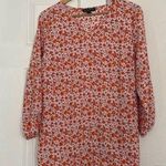 Mario Serrani  pink and red floral tunic top. Photo 0