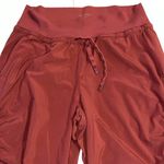 Athleta Attitude Lined Pant Jogger Maple Red Ruched Womens Sz 6 Photo 1