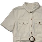 Sézane NWT Sezane Raquel in Mottled Ecru Cotton Belted Midi Shirt Dress 38 / US 6 Photo 6