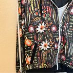 ZARA Cactus Painting Print Jogger Zip up Jacket Photo 1