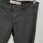 Abercrombie & Fitch Abercrombie Gray Suede Pants Slight Stretch Flat Front Womens Size 6 Photo 1