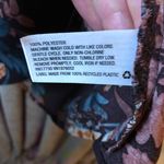 Xhilaration Xhiliration Wine Floral Print Long Sleeve Scoop Neck Ruffle Front Dress Medium Photo 17